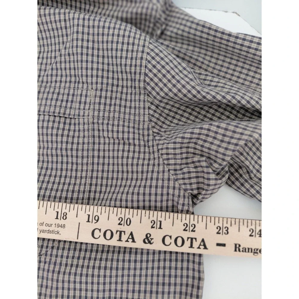 The North Face Long Sleeve Button-Up Collared Pocket Plaid Shirt Size L‎